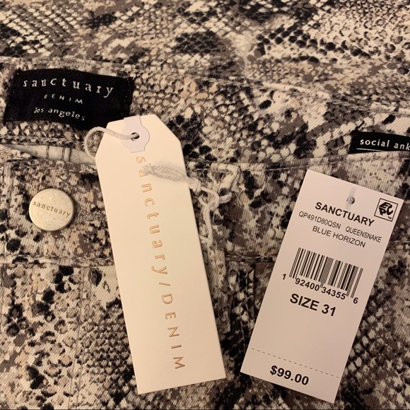 Sanctuary Denim Social Ankle Length Skinny Jean in Queen Snake - Picture 6 of 9